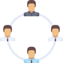 Customers and suppliers icon