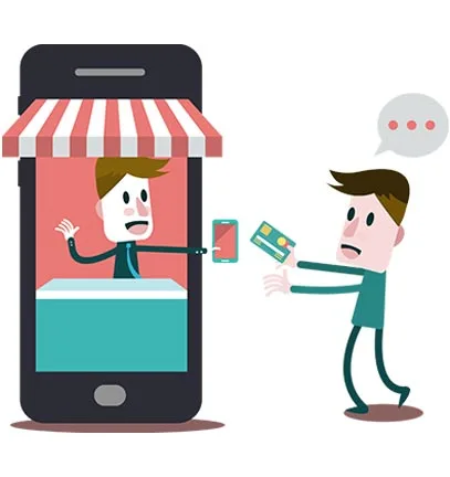 Mobile POS — myPOS on a handheld device